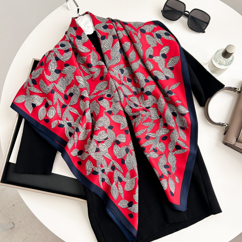 Silk Scarf Square - وشاح مربع 90 سم عالي الجودة
