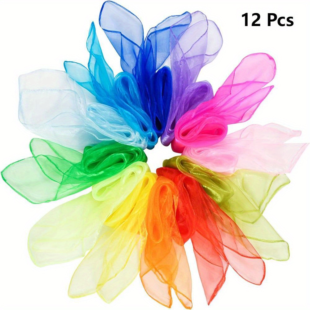 Silk Scarf Square - 10 قطعة/12 قطعة نمط جديد ساحة