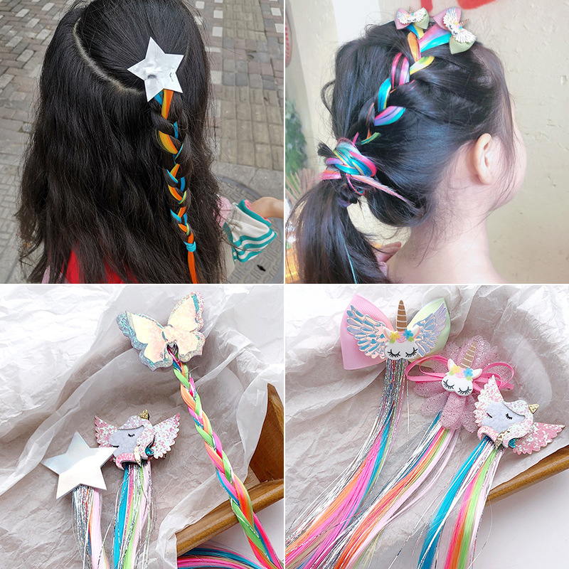Women'S Accessories Rainbow Shops - الملونة شعر مستعار مشبك وصلة الشعر