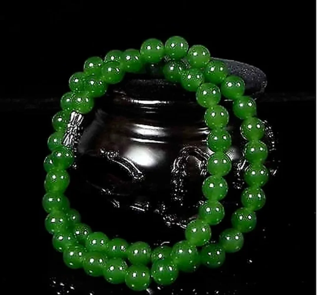Women'S Accessories Jewelry - حقيقية الطبيعية الخضراء الخرز قلادة الصينية