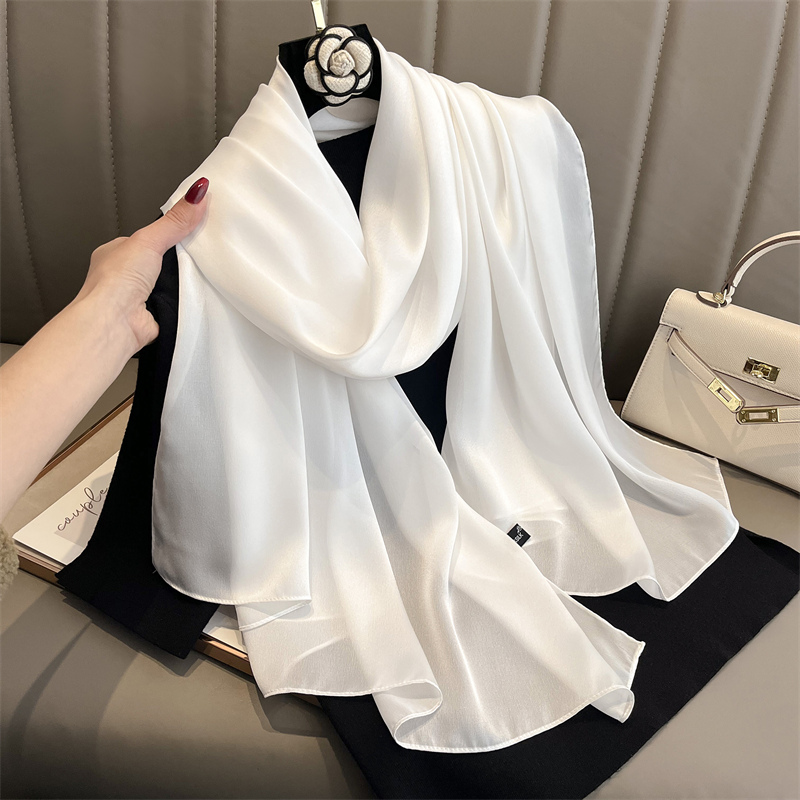 Silk Scarf Square - 2024 العلامة التجارية الفاخرة الربيع كبيرة