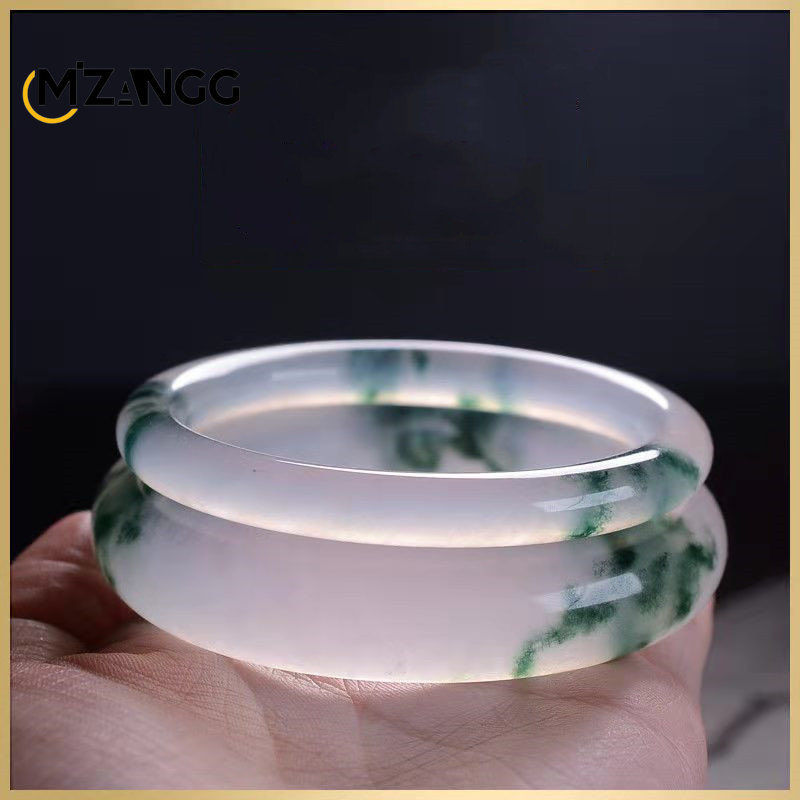 Women Accessories For Hand - الأخضر الطبيعي الجاديت الإسورة اليشم سوار