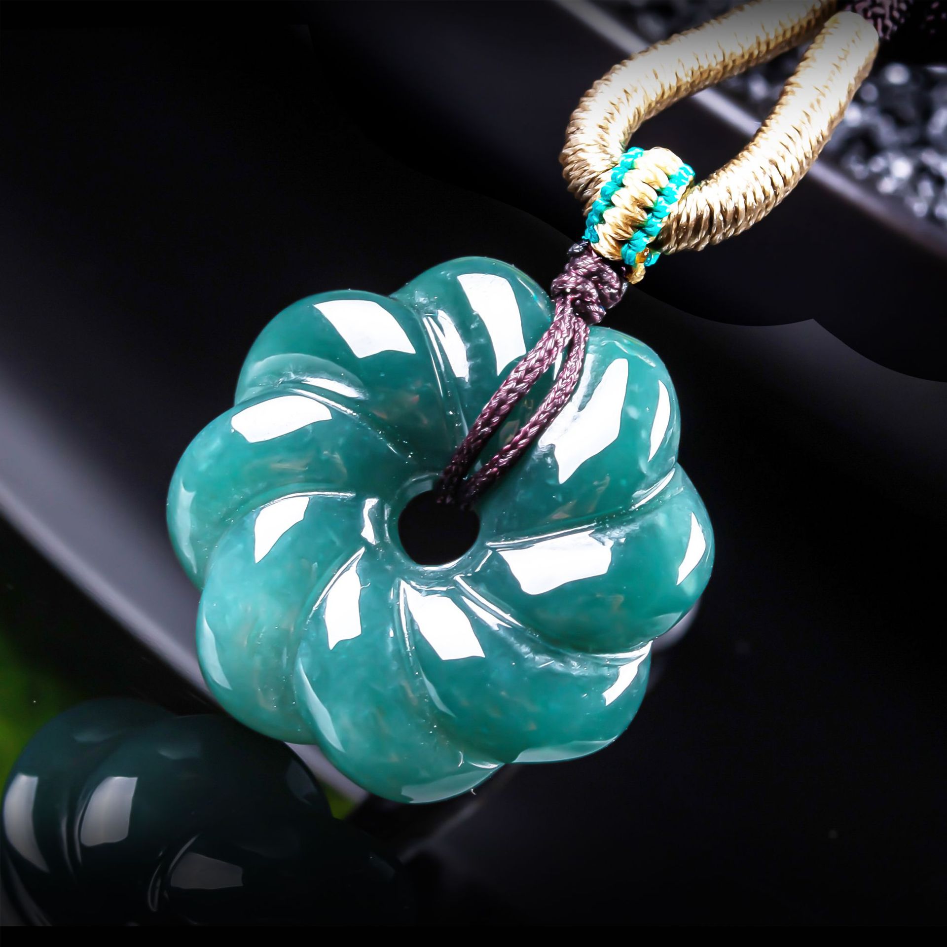 قلادة زهرة من اليشم البورمي ال - مراجعة Women'S Accessories Jewelry وسعره