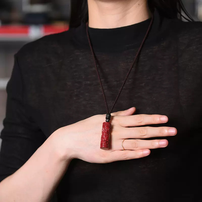 قلادة سينابار حمراء مع قلادة ز - مراجعة Women'S Accessories Jewelry وسعره