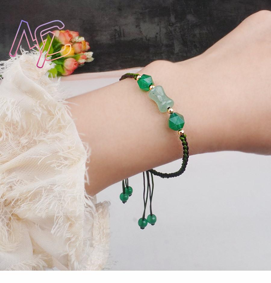 الأخضر الطبيعي حبات اليشم أساو - مراجعة Women'S Accessories Jewelry وسعره