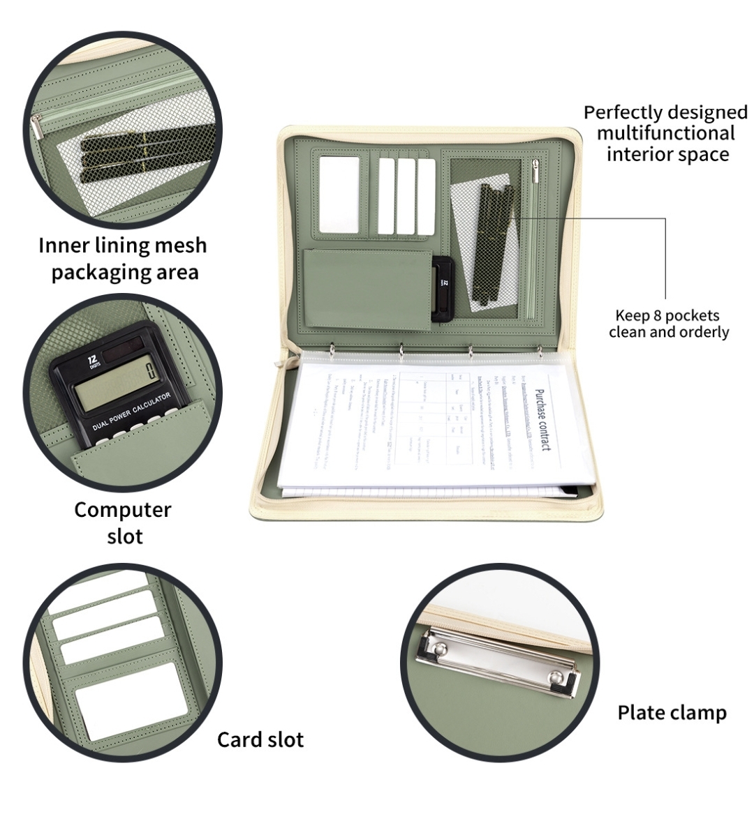 مجلد Padfolio الجديد بسحاب مقا - مراجعة Women Accessories Online وسعره