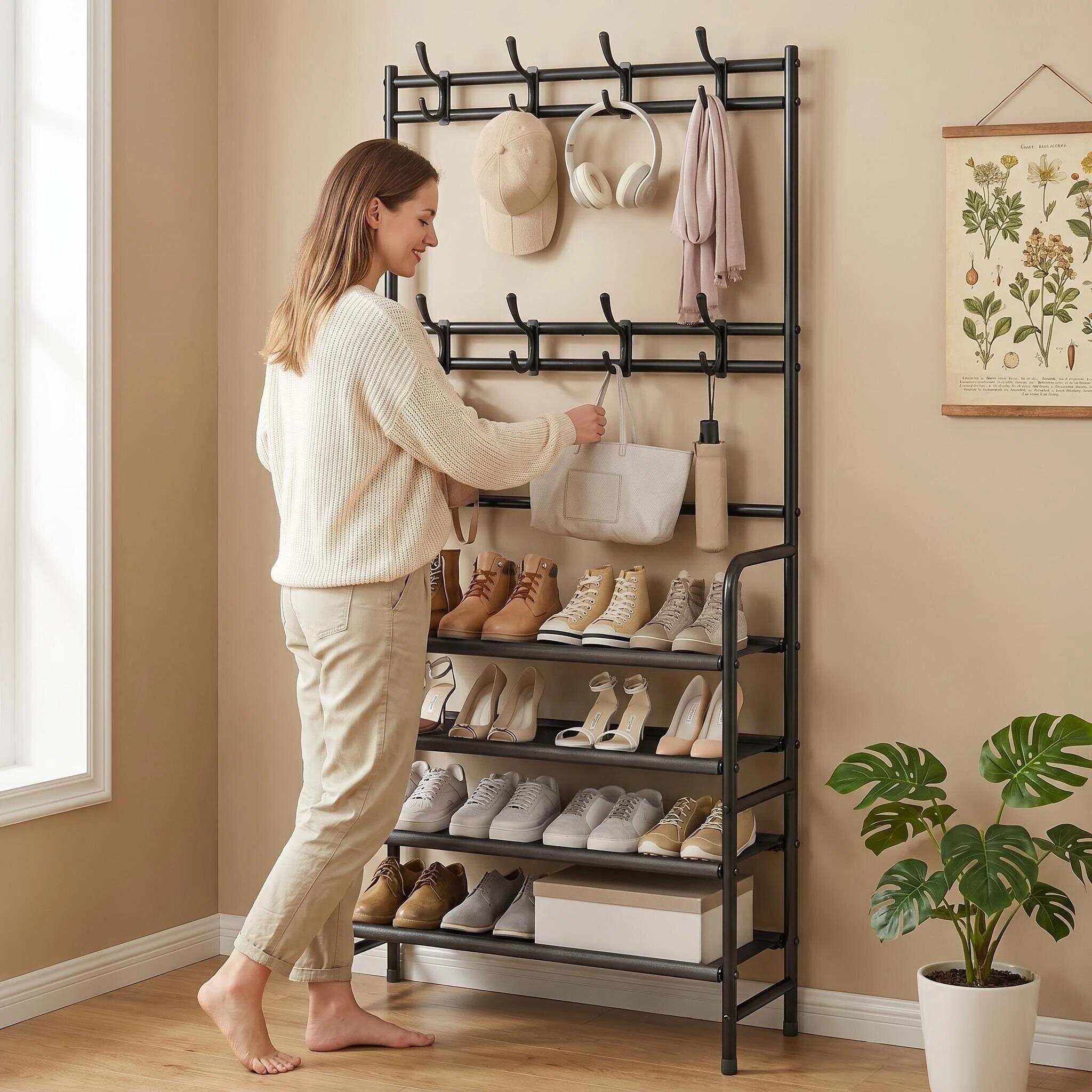 منظم أحذية معدني من SUOERNUO ب - مراجعة Women'S Accessories Rack Room Shoes وسعره