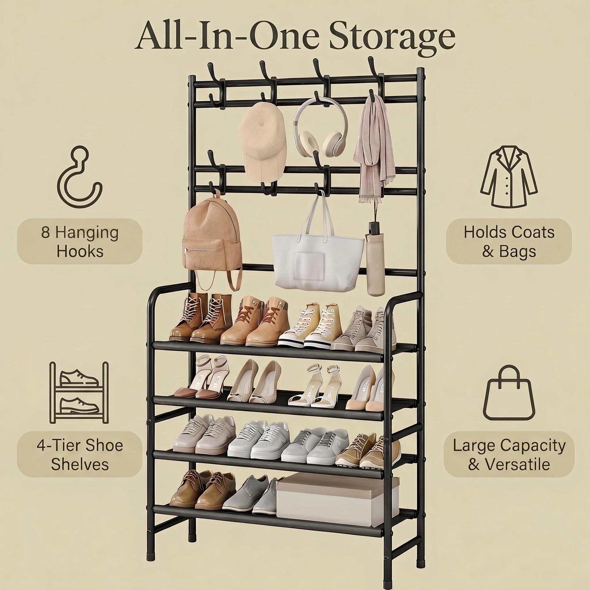 منظم أحذية معدني من SUOERNUO ب - مراجعة Women'S Accessories Rack Room Shoes وسعره
