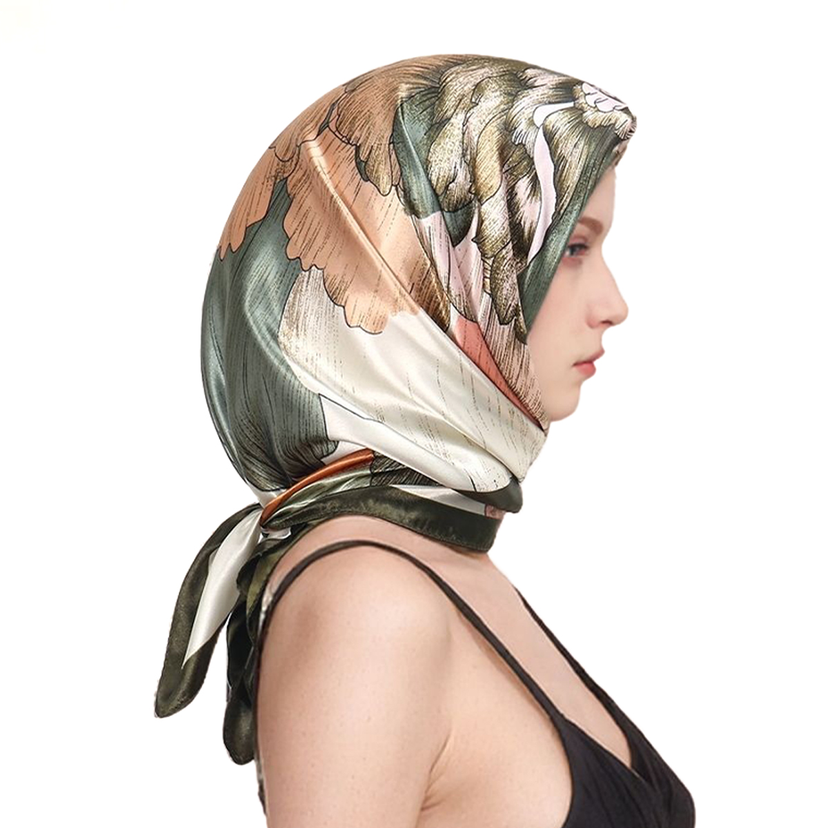 90*90 سنتيمتر الحرير الساتان و - مراجعة Silk Scarf Square وسعره