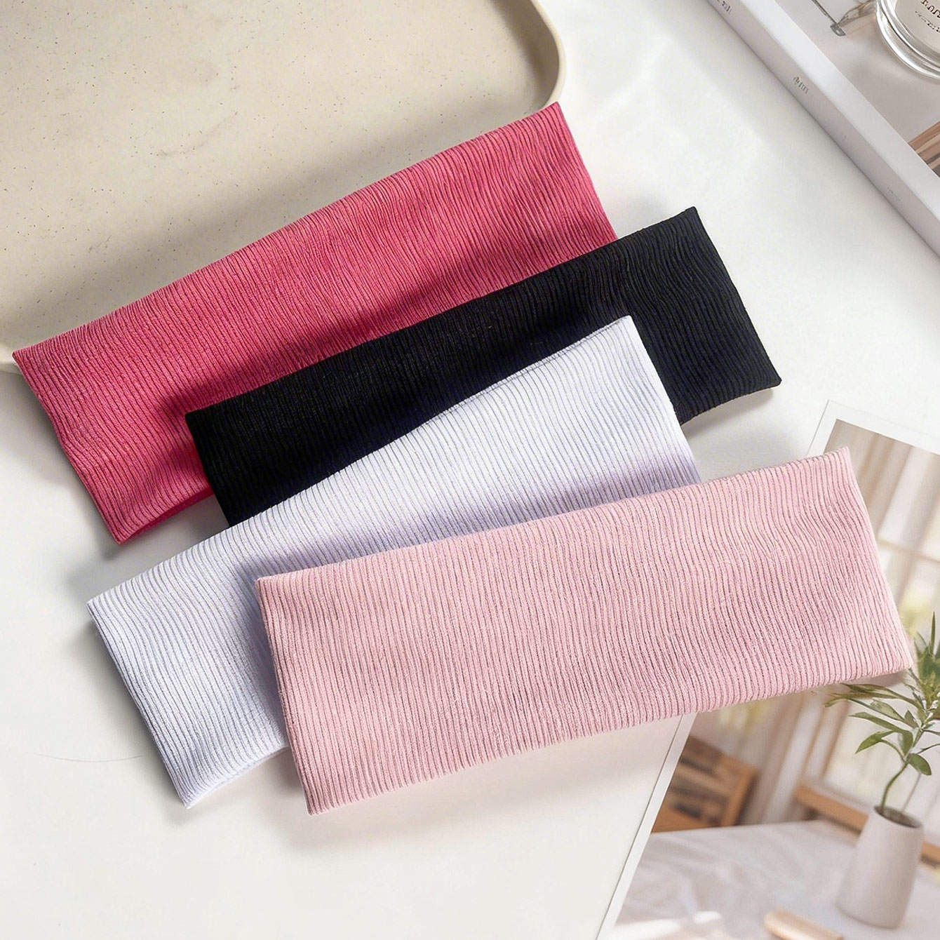 4 قطع من عصابات الرأس المطاطية - مراجعة Women'S Yoga Accessories وسعره