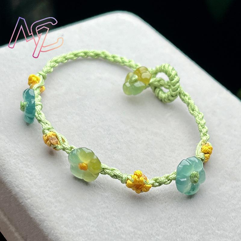 ميانمار الجاديت زهرة سوار مصمم - مراجعة Women'S Accessories Jewelry وسعره