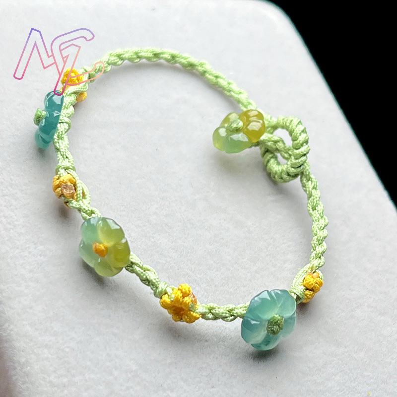 ميانمار الجاديت زهرة سوار مصمم - مراجعة Women'S Accessories Jewelry وسعره