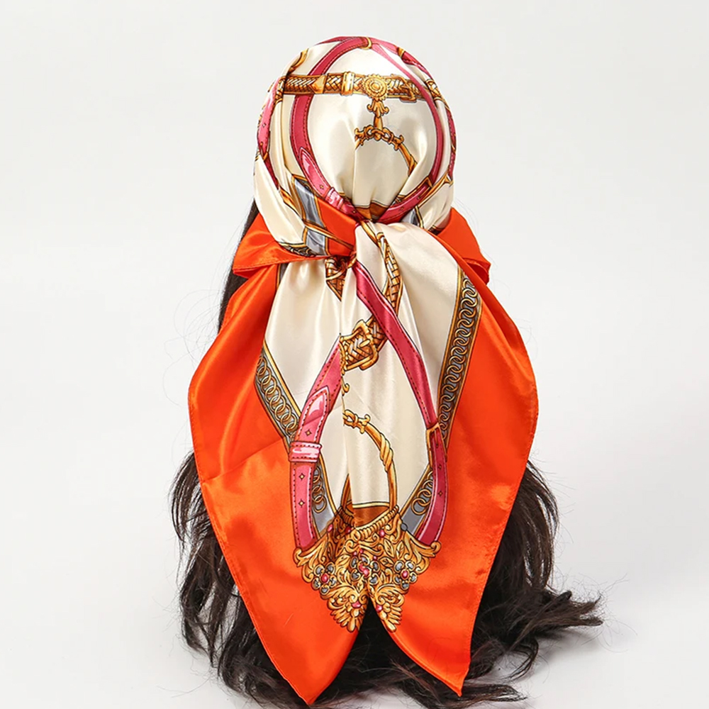 أوشحة أنيقة 90*90 سم للنساء، و - مراجعة Silk Scarf Square وسعره