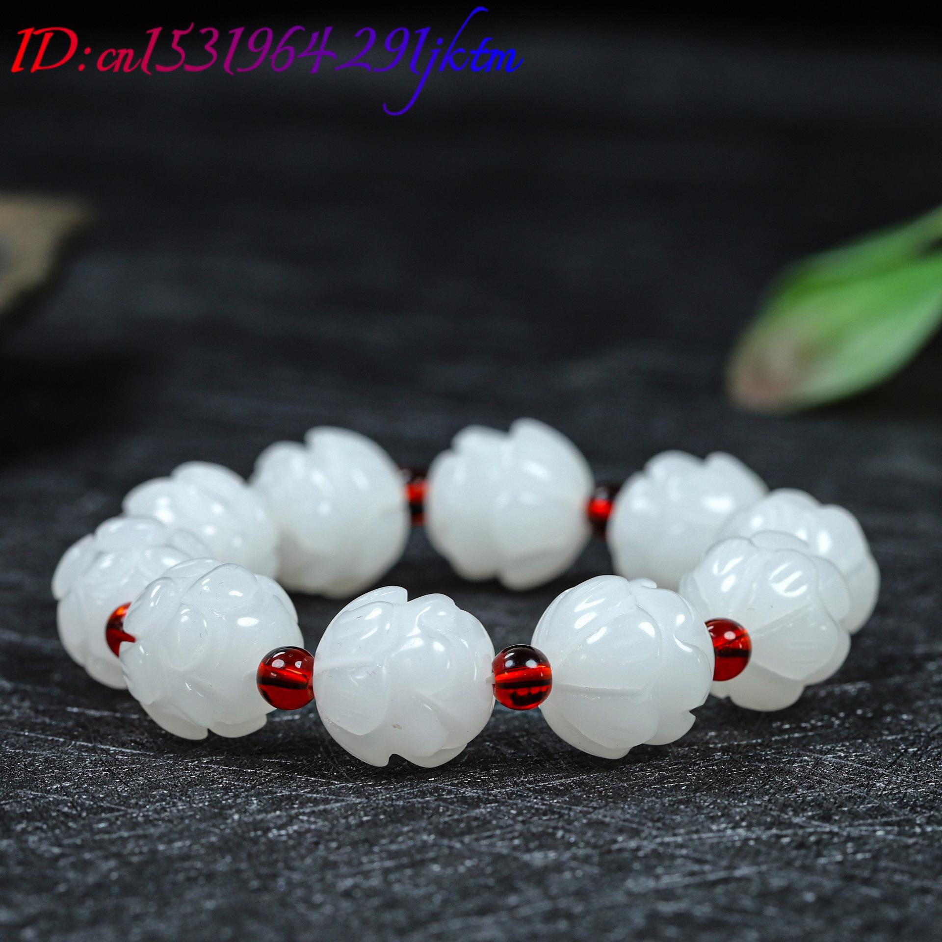 إكسسوارات سوار اللوتس من اليشم - مراجعة Women'S Accessories Jewelry وسعره