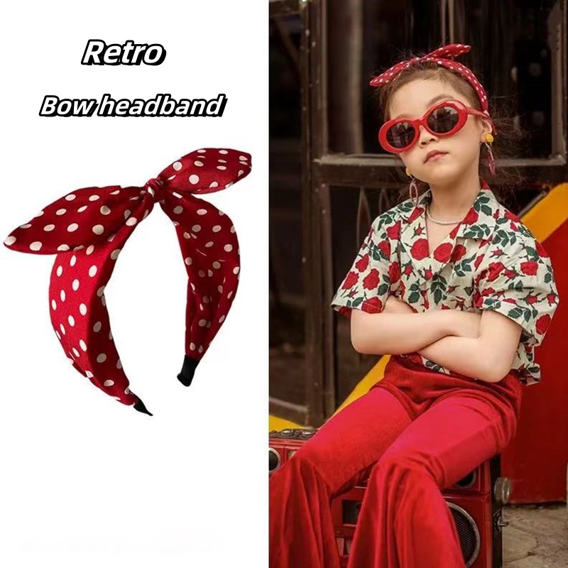 ربطة شعر عريضة أنيقة بنقاط الب - مراجعة Women Accessories Online وسعره