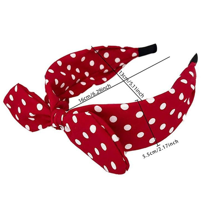 ربطة شعر عريضة أنيقة بنقاط الب - مراجعة Women Accessories Online وسعره