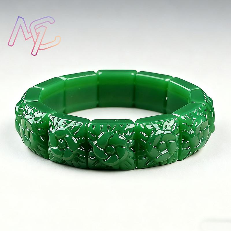 حقيقي اليشم زهرة سوار الإسورة  - مراجعة Women'S Accessories Jewelry وسعره