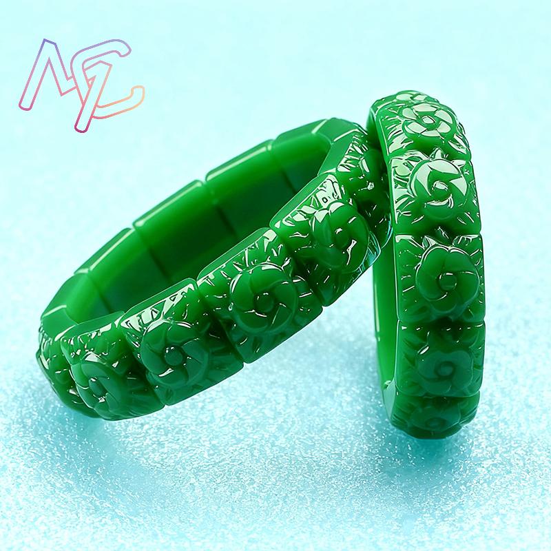 حقيقي اليشم زهرة سوار الإسورة  - مراجعة Women'S Accessories Jewelry وسعره