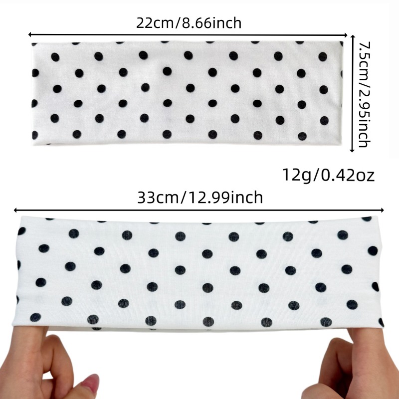 2 قطعة رباط رأس مرن بنقشة النق - مراجعة Women'S Yoga Accessories وسعره