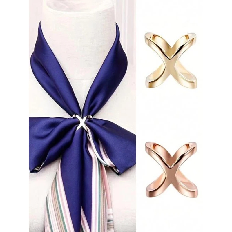 مشبك وشاح جديد على شكل X من ال - مراجعة Women Accessories Holder وسعره