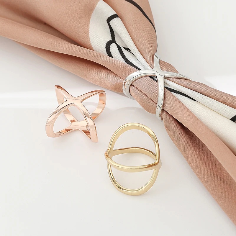 مشبك وشاح جديد على شكل X من ال - مراجعة Women Accessories Holder وسعره