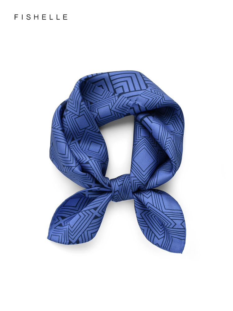 الصينية الكلاسيكية الأزرق الأب - مراجعة Silk Scarf Square وسعره