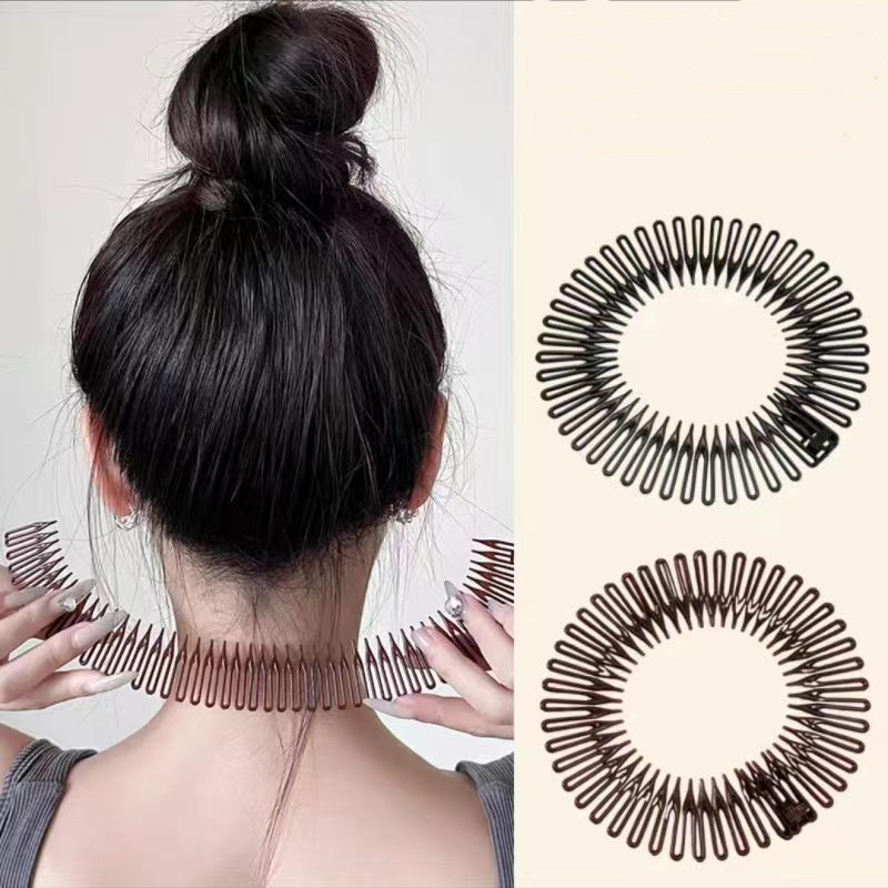 مشط مرن مطاطي بلاستيكي دائري ب - مراجعة Women Accessories Online وسعره