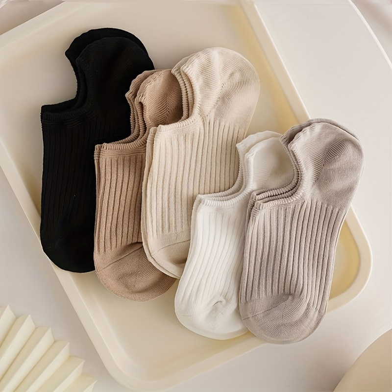 جوارب قصيرة ملونة مضلعة للنساء - مراجعة Women'S Ankle Accessories وسعره