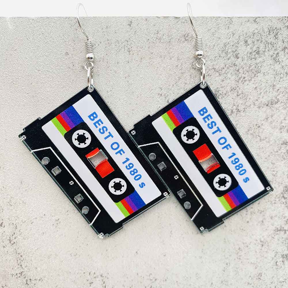 الأقراط الشريط كاسيت خمر للنسا - مراجعة Women'S Accessories In The 90S وسعره