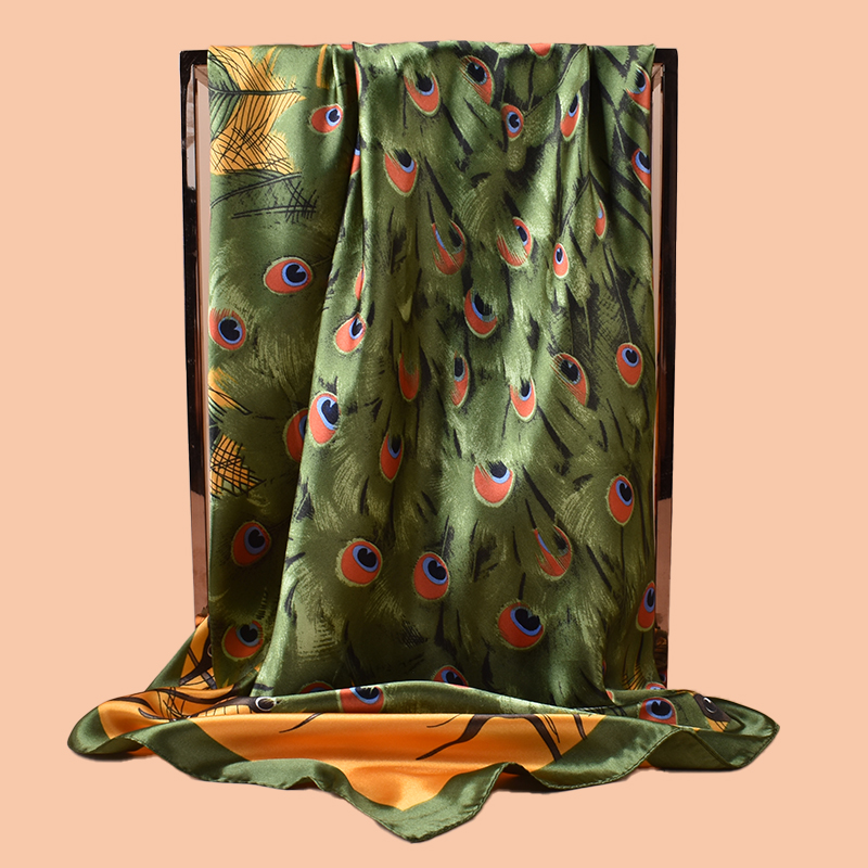 1 قطعة وشاح مربع كبير للسيدات  - مراجعة Silk Scarf Square وسعره